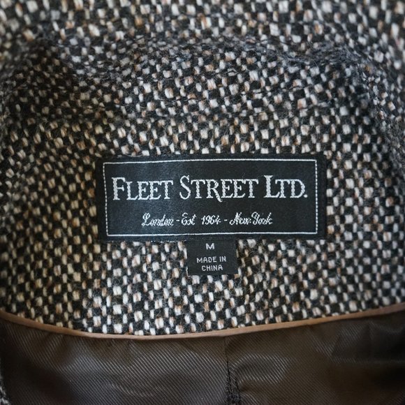 Vintage Fleet Street Women's Medium Button-Down Hooded Pea Coat RN# 50411 - Picture 6 of 16